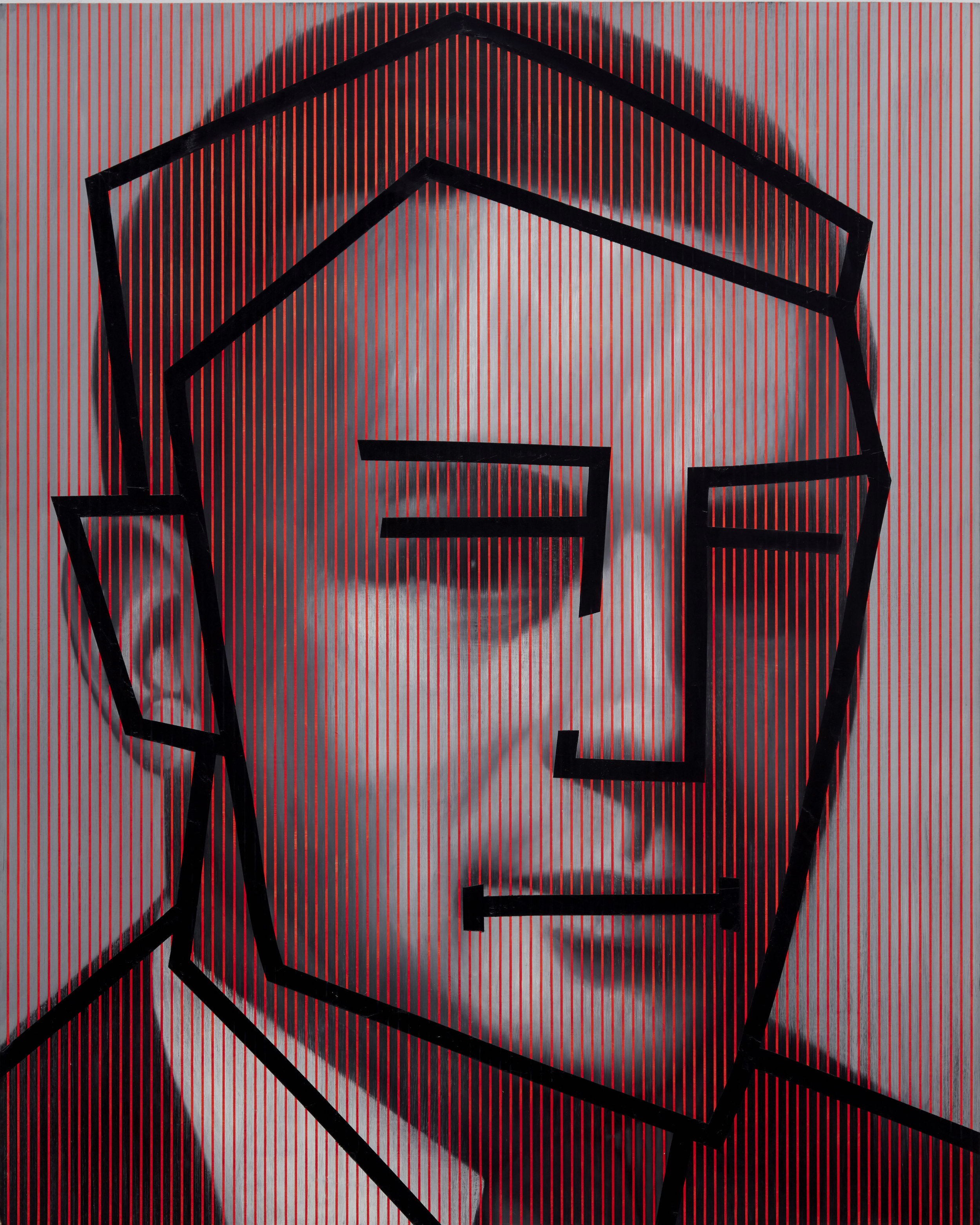 Chris Cran, Red Man Black/Cartoon, 1990. Collection of the artist. Photo M.N. Hutchinson. Organized by the National Gallery of Canada and the Art Gallery of Alberta as part of the NGC@AGA exhibition series, with the generous collaboration of the Southern Alberta Art Gallery.