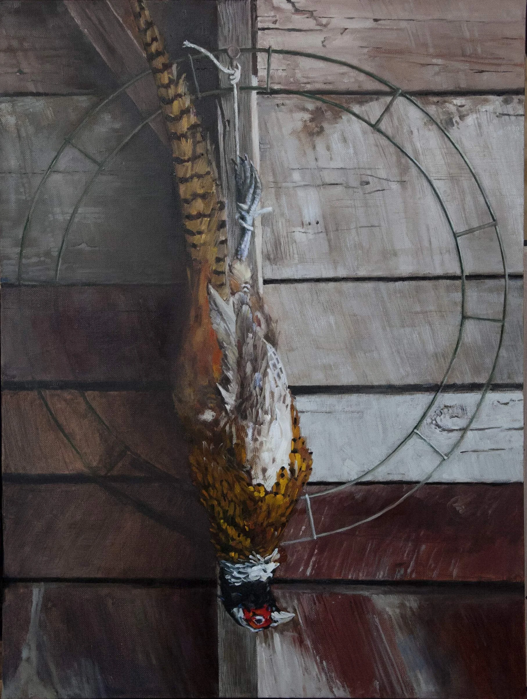 Barn Clock 18 x 24 Oil on Linen
