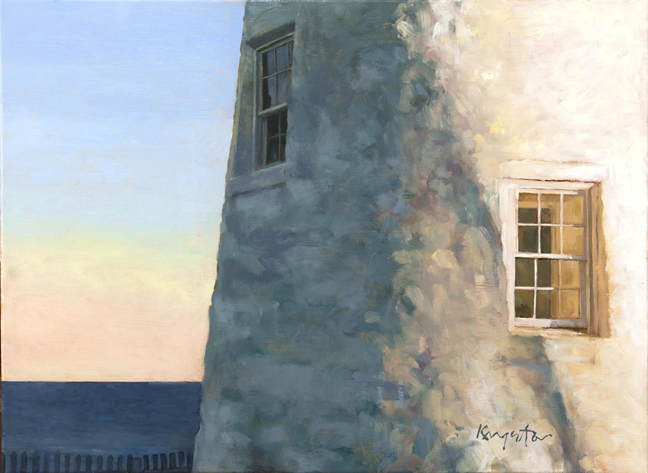 Lighthouse at the End of the World 24 x 18 oil on canvas 2015