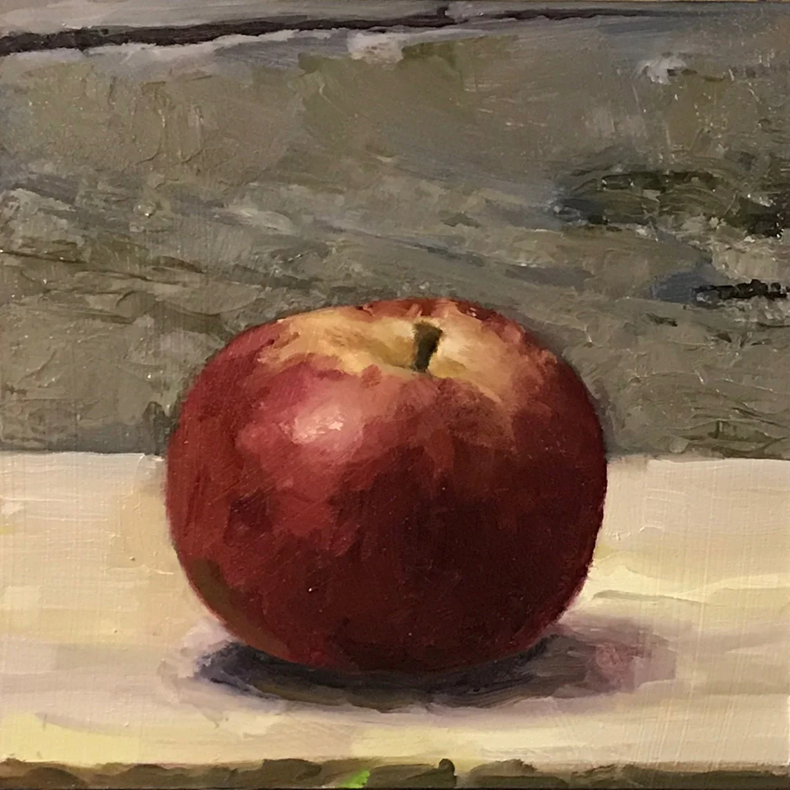 Damascus Red 6 x6 oil on panel 2017