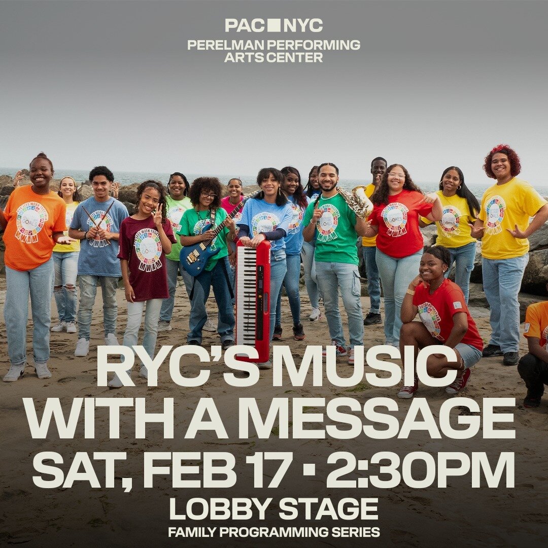 Don't forget to catch Music With a Message, this Saturday, Feb. 17 at 2:30pm, at the Perelman Performing Arts Center's Lobby Stage for the Family Programming Series. It is a free event, so come down and support MWAM!
@pac_nyc 
-
-
-
#pacnyc #renaissa
