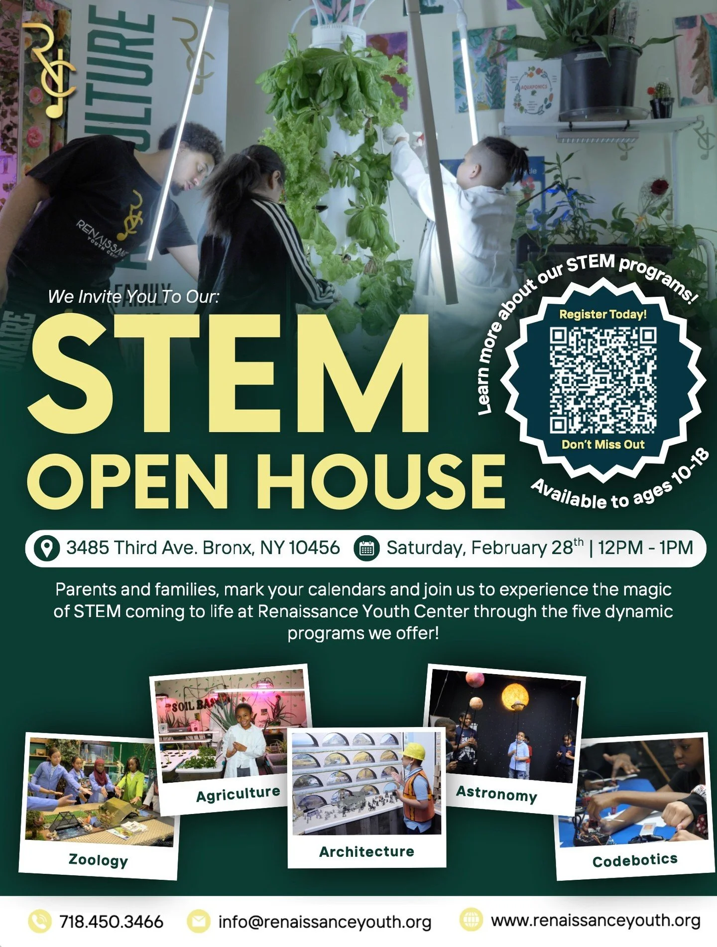 Join us on February 28th from 12&ndash;1 PM for our STEM Open House!

Come explore our exciting classes, meet our team, and experience firsthand what your child will learn and create. From coding to robotics and beyond, see the innovation in action!
