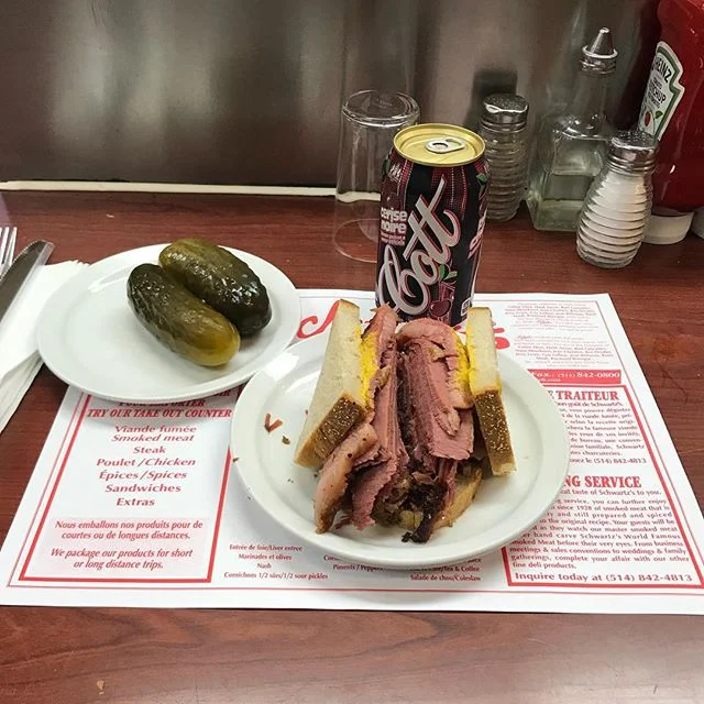 Normally not a beefeater. But I’ll make an exception at Schwartz’s.