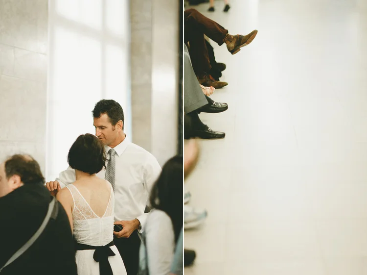 City hall weddings. Waiting.