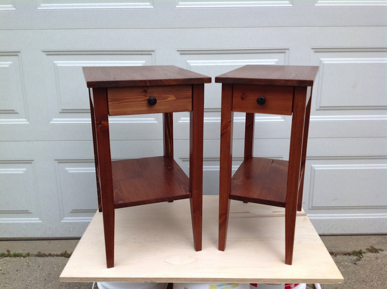 Solid pine end tables / side tables / nightstands