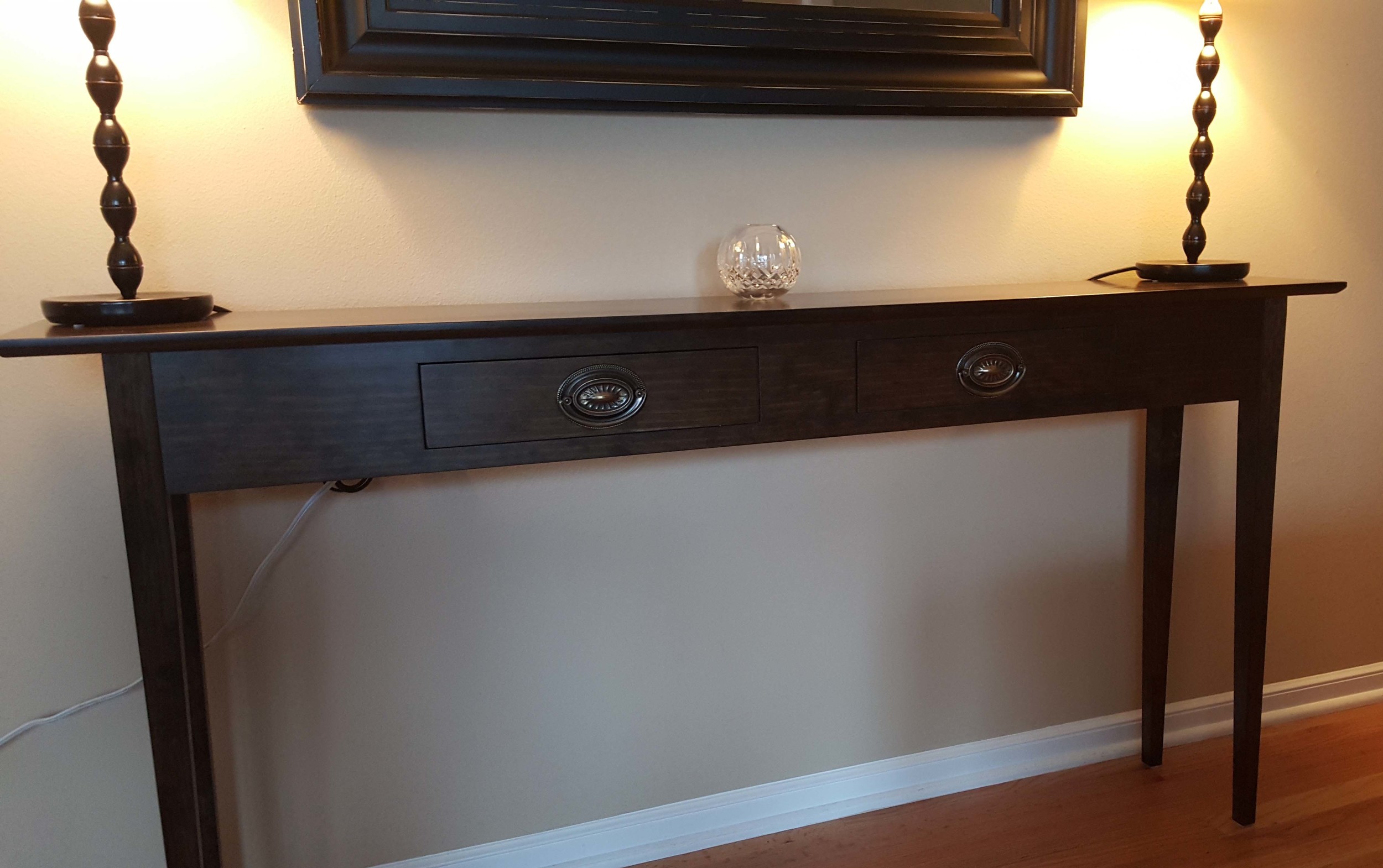 Console/Entry/Hall/Sofa Table with Tapered Legs