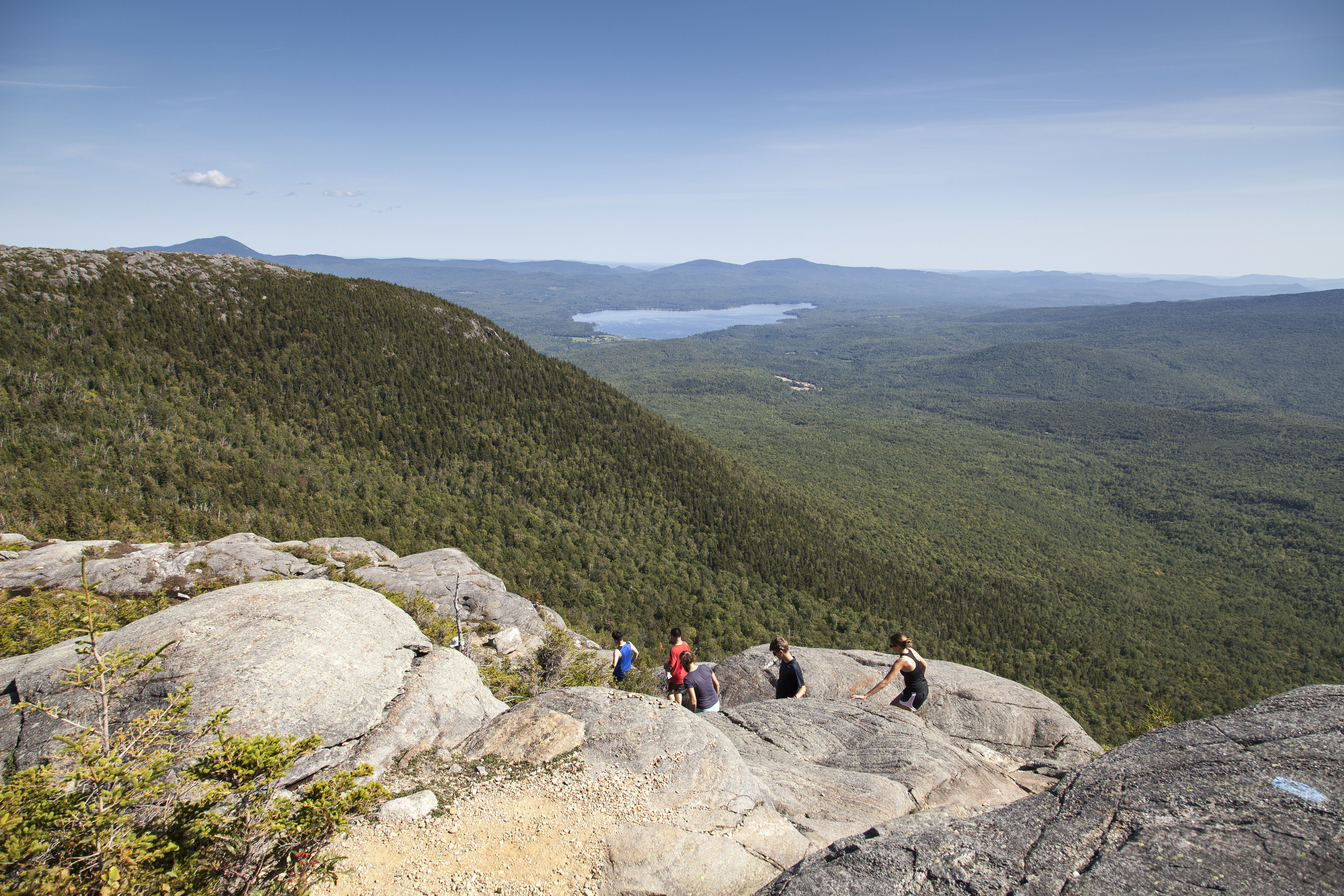  The more passionate hikers in the AESOP Mt. Blue 1 trip traversed to an even higher peak above the lake for some spectacular vistas. 