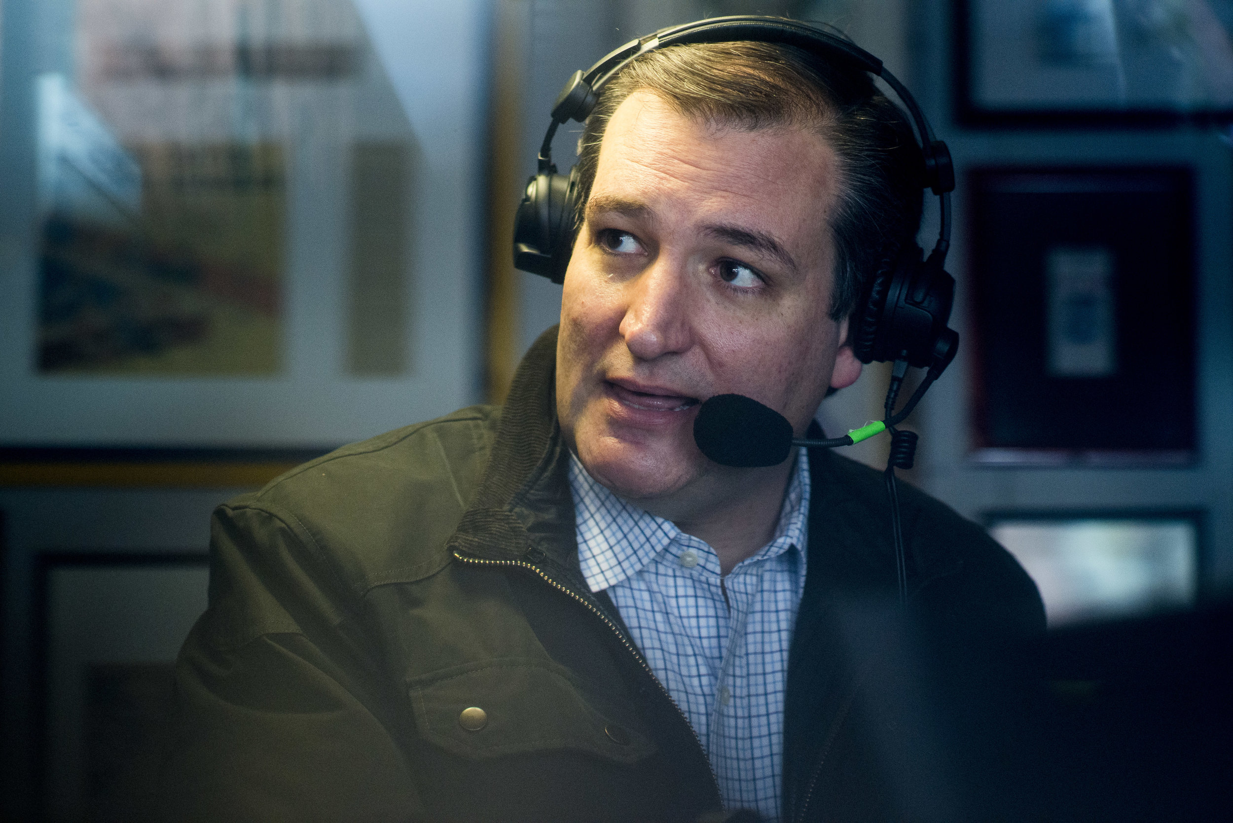 Republican Candidate Ted Cruz at the Red Arrow Diner in Manchester, NH.