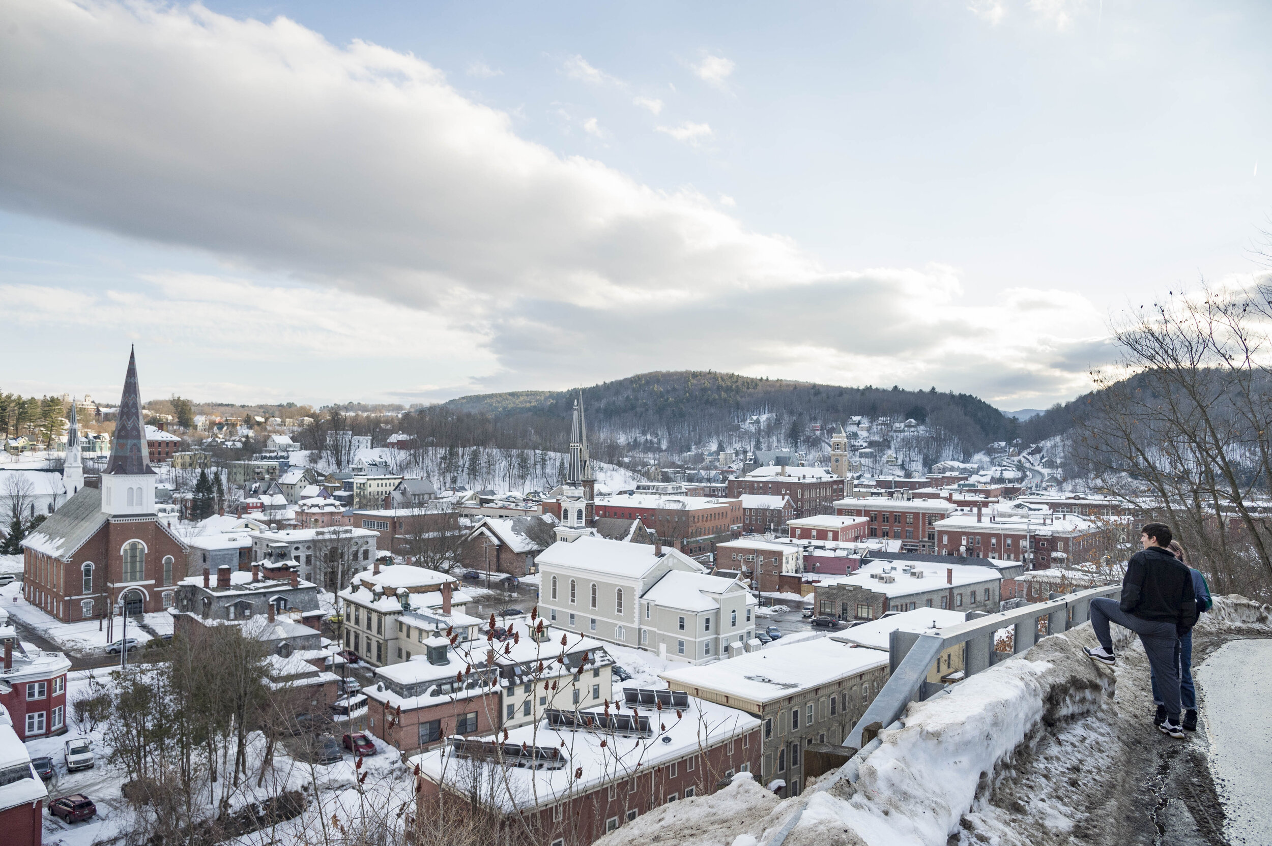  Afternoon visitors to Cliff Street enjoyed a view of Montpelier, VT on Monday, February 4th 2019. 