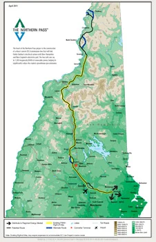 Northern Pass Route Map posted on project website www.northernpass.us
