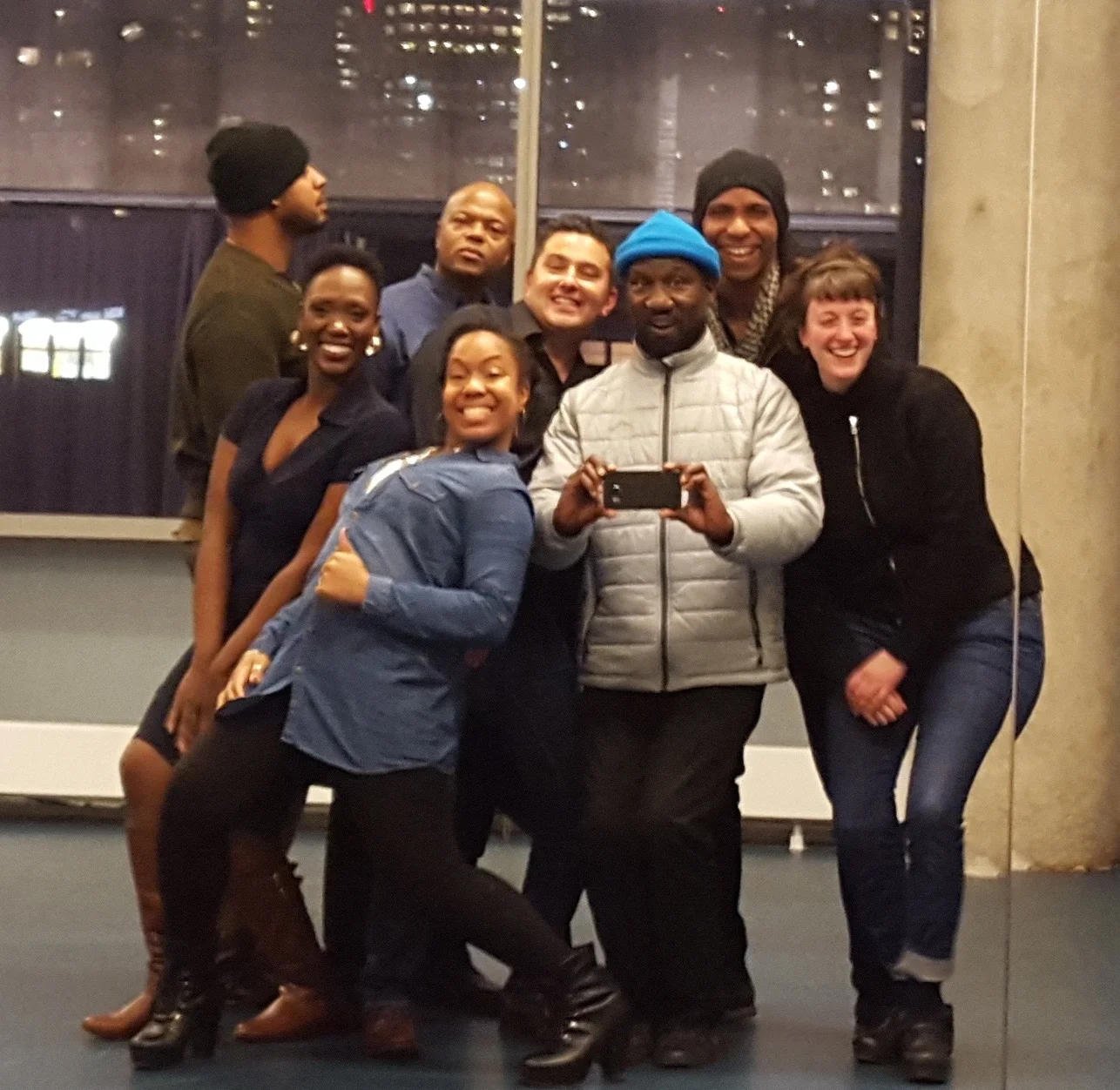 Devil's Salt by France Luc Benson reading directed by Jamie Richards at Ensemble Studio Theatre. Roc Omari, Carolyn Michelle Smith, Lynette Freeman, Cezar Williams, Alex Tavis, Russell G. Jones, Bjorn DuPaty, Isabella Carter.