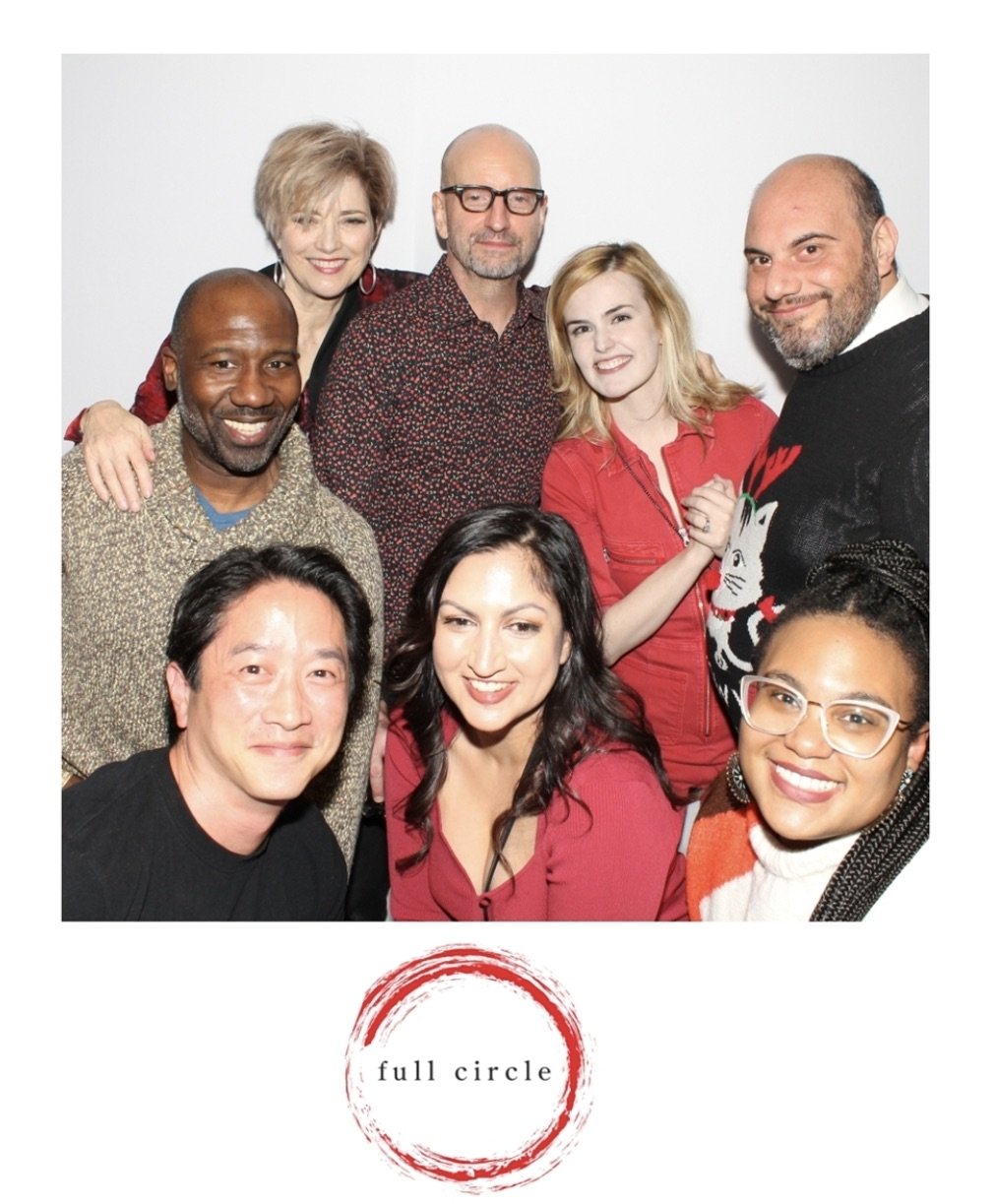 Full Circle Wrap Party l to r Russell G. Jones, Eric Elizaga, Suzanne Savoy, Steven Soderbergh, Anita Sabherwal, Rachel Annette Helson, David Fierro & Jazmine Williams