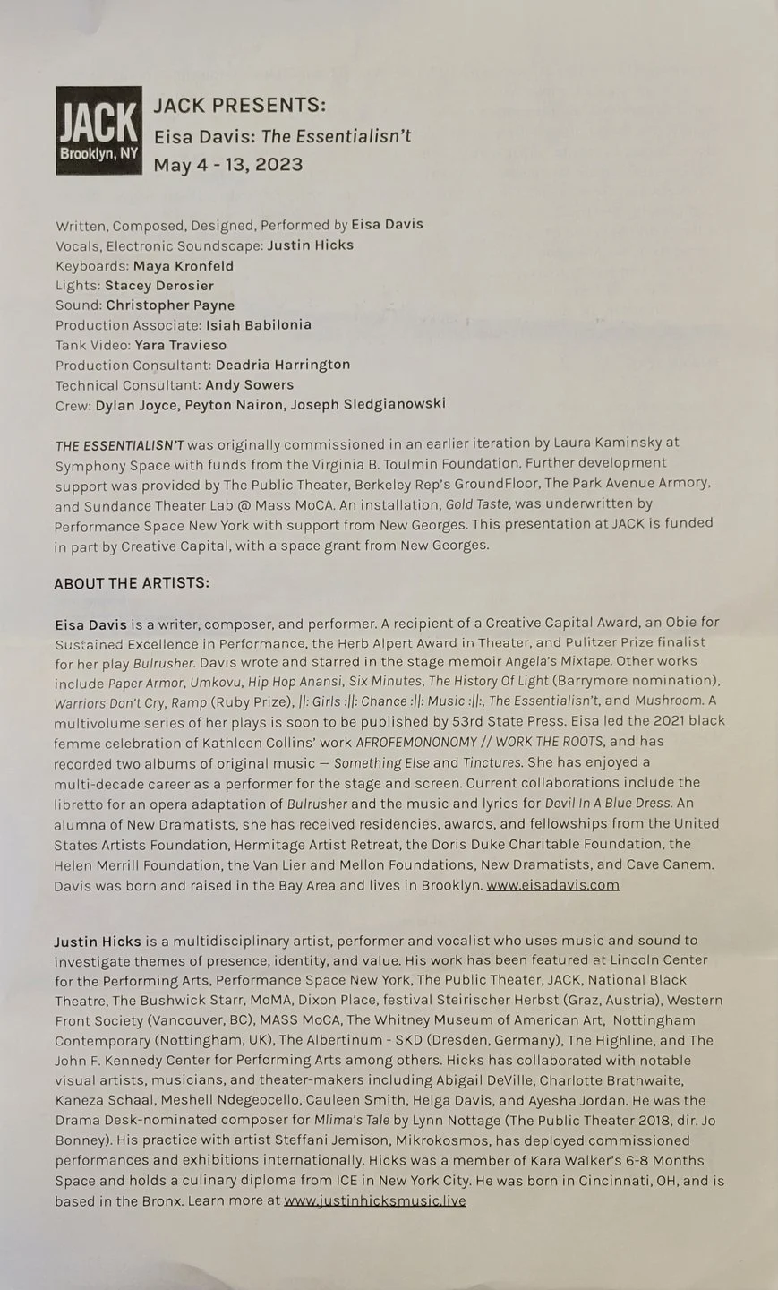 THE ESSENTIALISNT Program Front copy.jpg