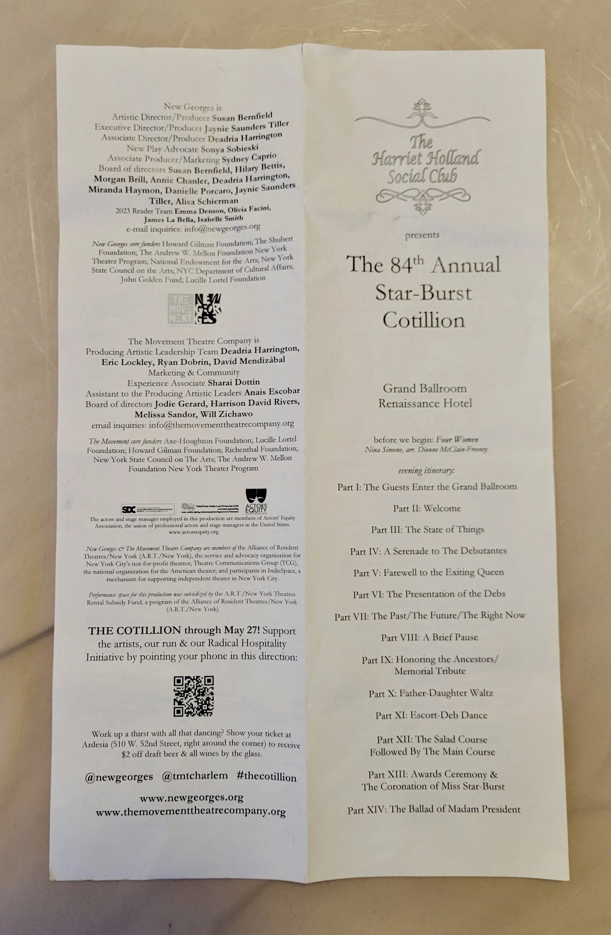 HARRIET HOLLAND SOCIAL CLUB Program Jacket2.jpg