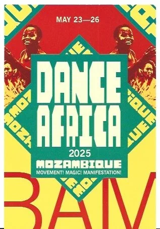 Dance Africa 2025 Mozambique postcard:program front.jpeg