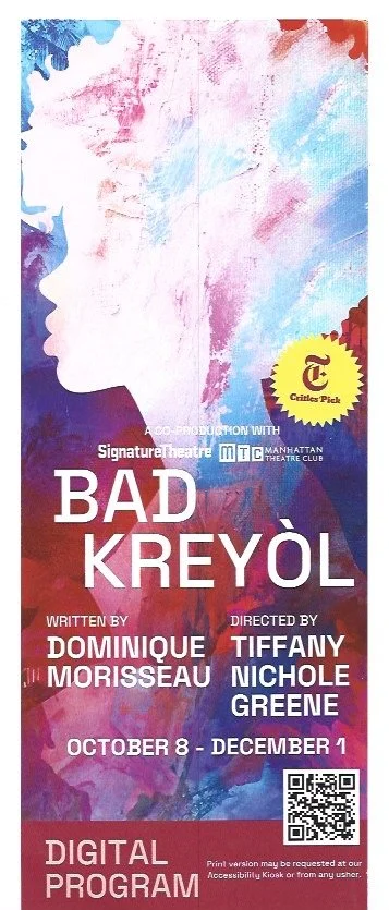 Bad Kreyol @ Signature Theater Company Postcard:Program Front.jpeg