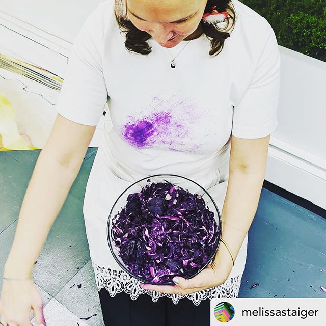 After performance of &ldquo;Attempt at a Memory 003&rdquo; @underdonk yesterday. #performance #contemporaryart #beawolertstudio #melissastaiger #underdonk #cabbage #purple #healing #connectiontoland #rituals #meditativeart #memoriesarestartingpoints