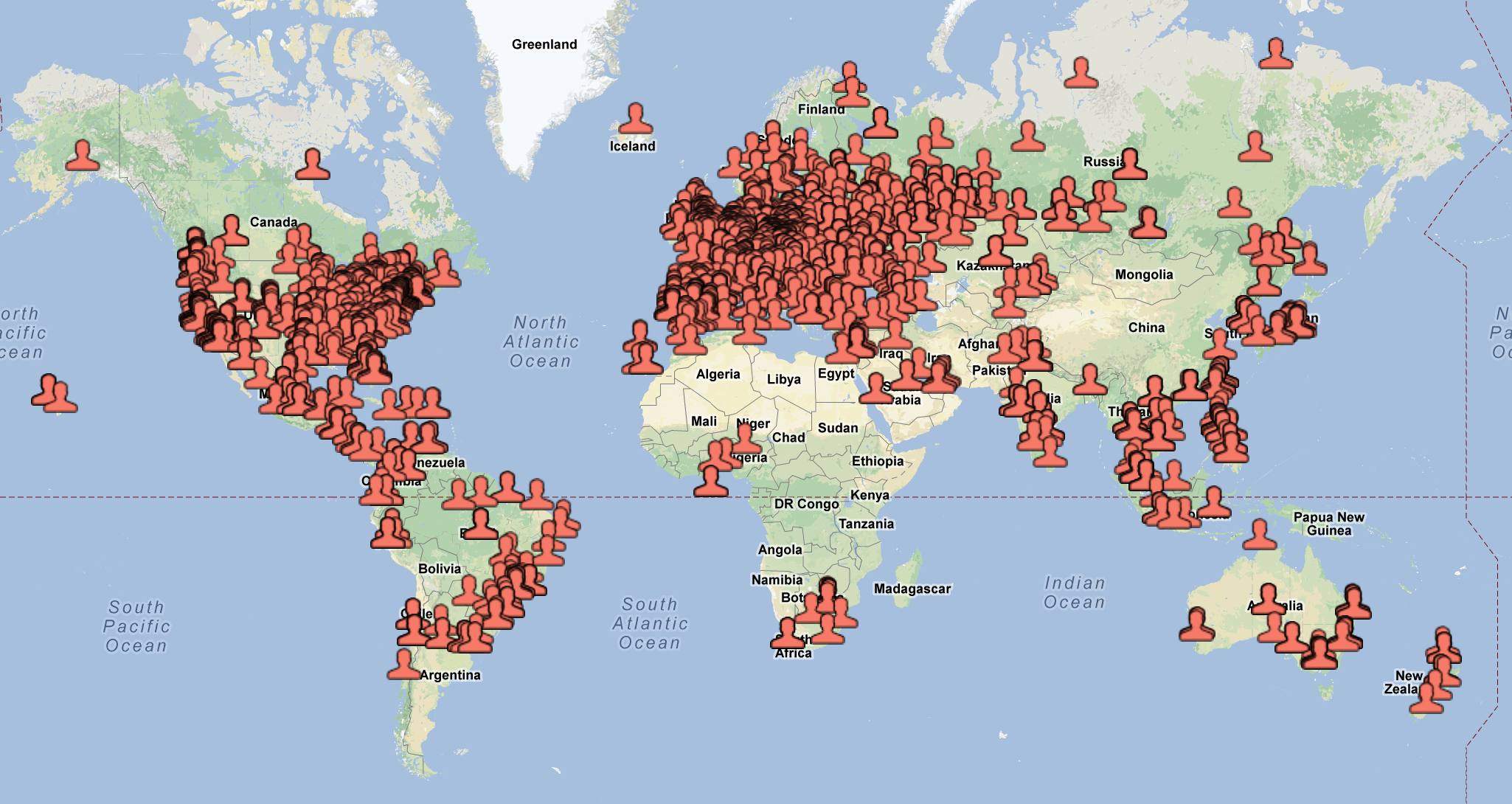 Moredays users around globe