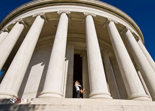 Washington DC Engagement Photographer at Georgetown Cupcake the Jefferson Memorial and Union Station