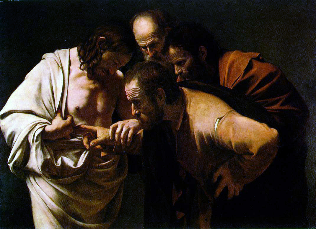 The Incredulity of Saint Thomas, Carvaggio, 1602