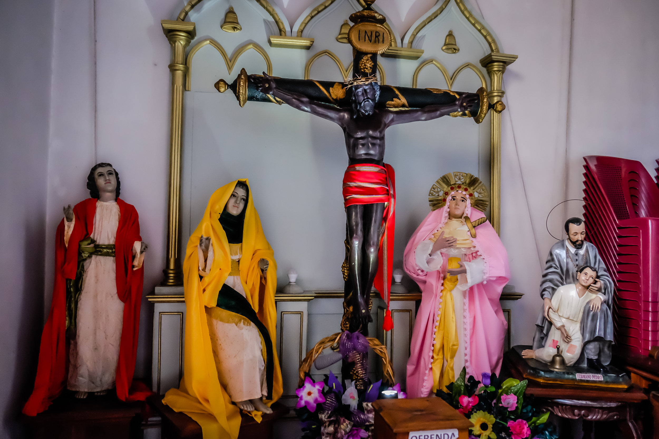 Crucifixión, Iglesia de San Pedro, Antigua, Guatemala