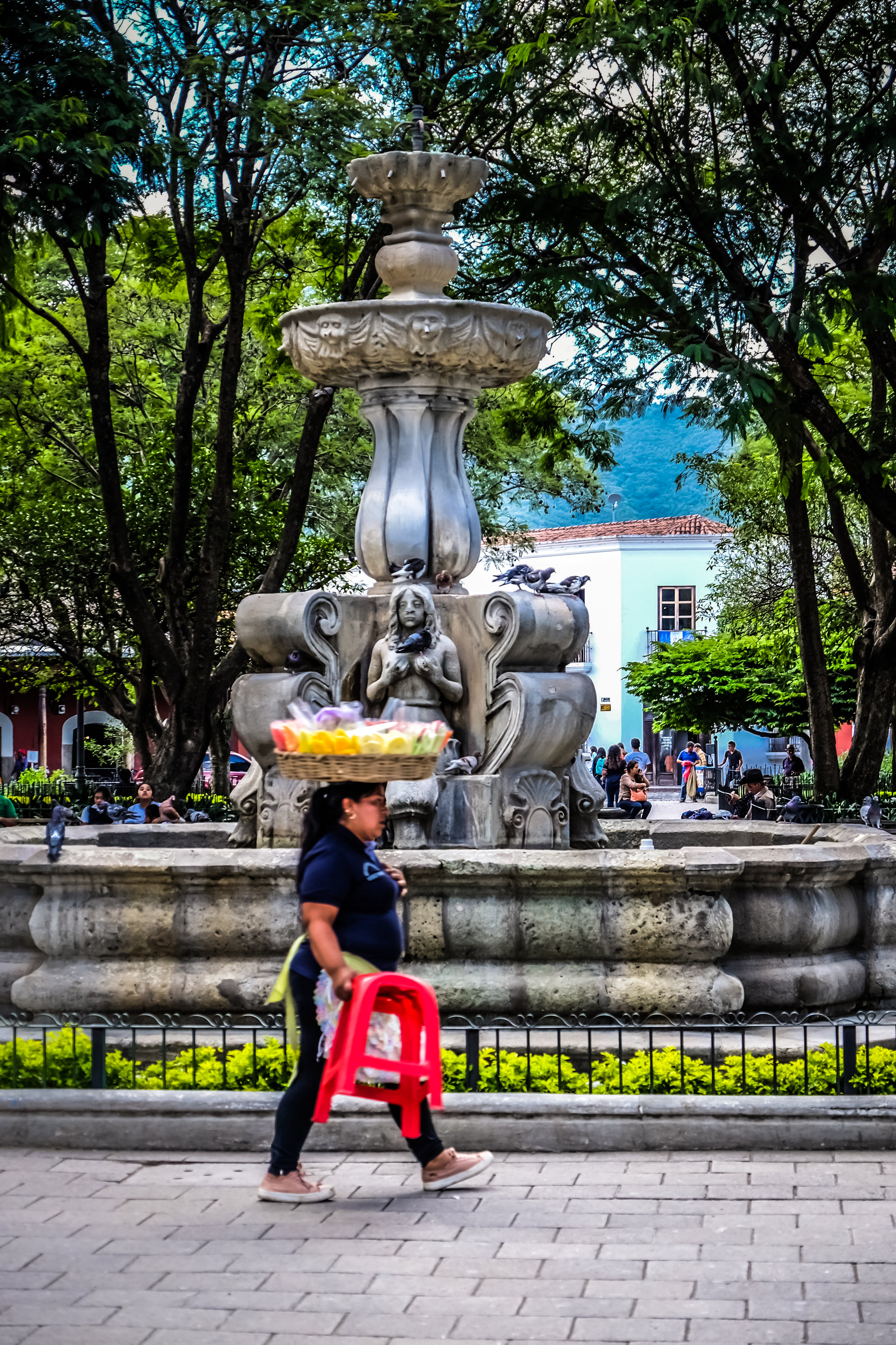 Paletas vendor, Parque Central, Antigua, Guatemala