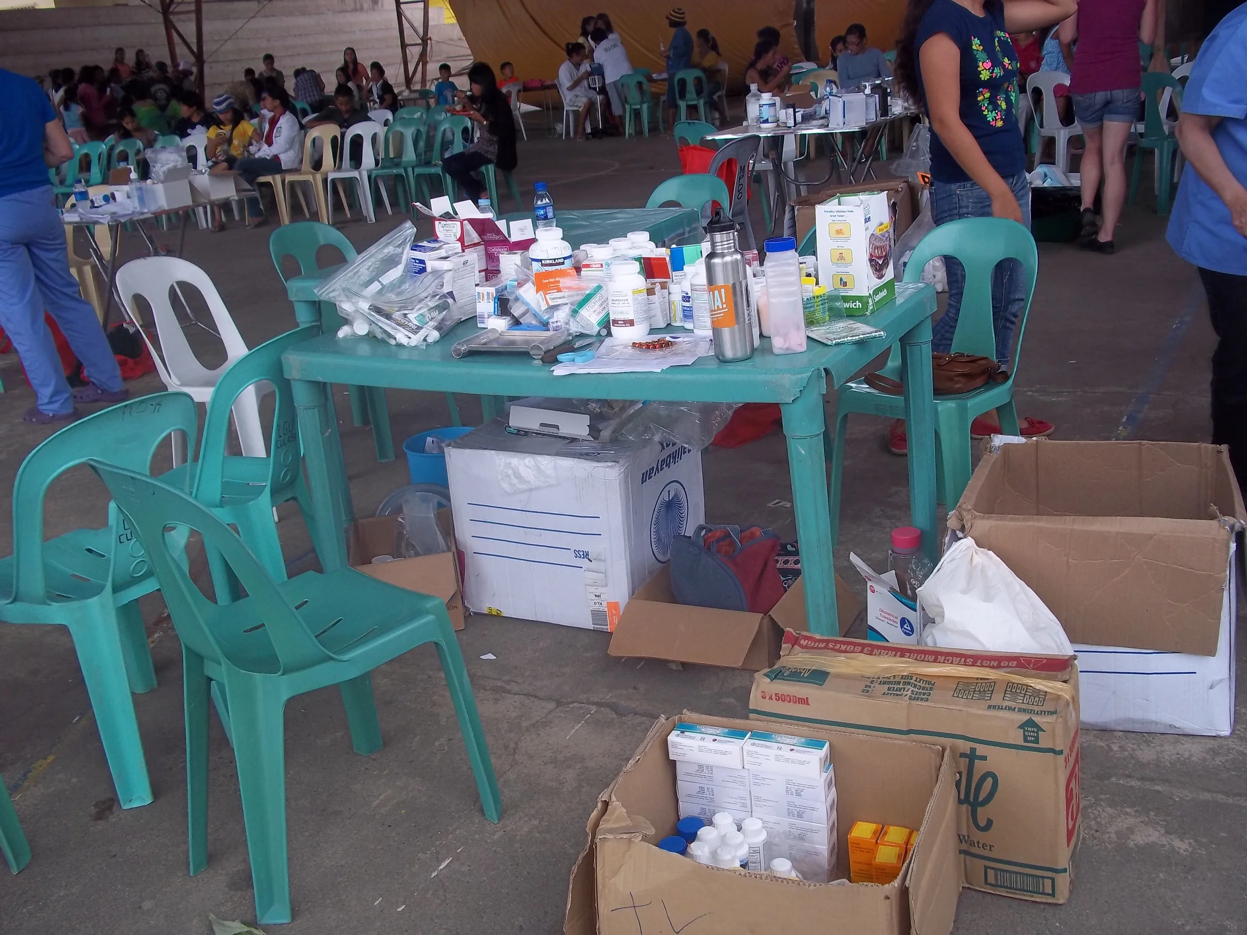  The treatment area in complete dissaray. 