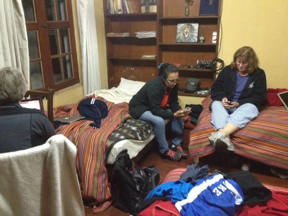 The villa had wifi, best access was in the boys' room that became our internet cafe.