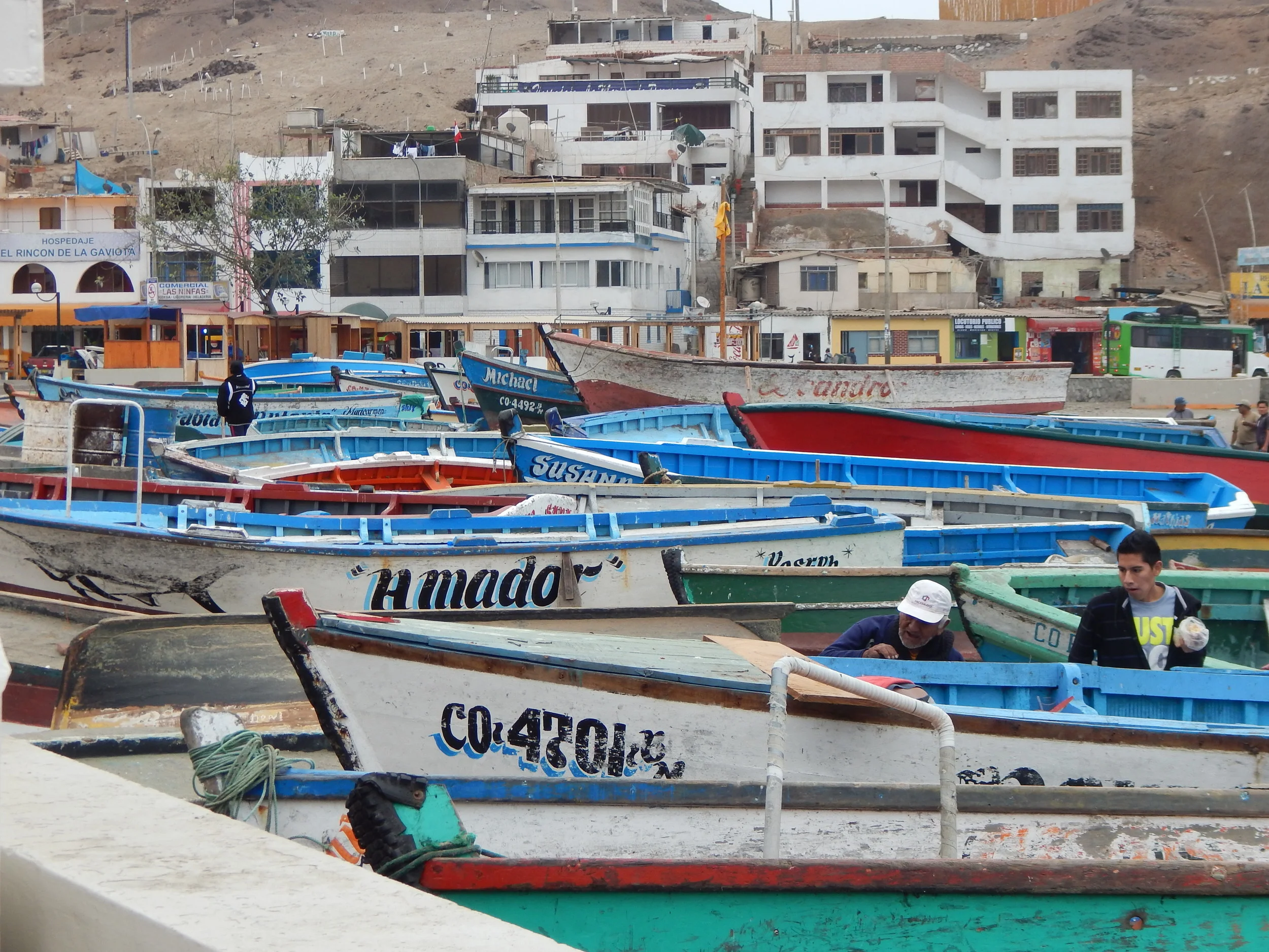 The colorful village of Pucusana where we spent our last two days