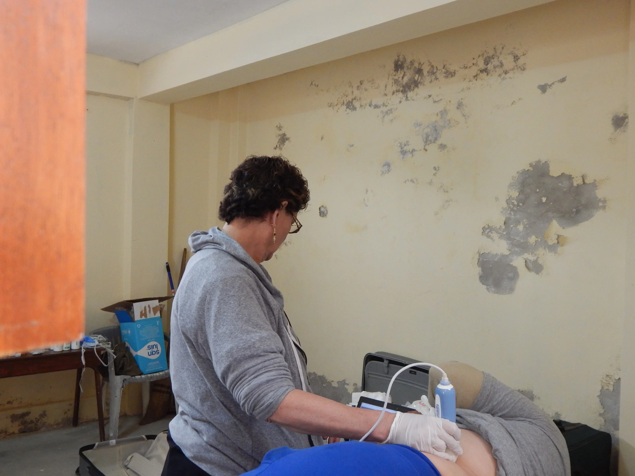 Ultrasound in the field! What a blessing to have definitive diagnoses rather than best guesses!