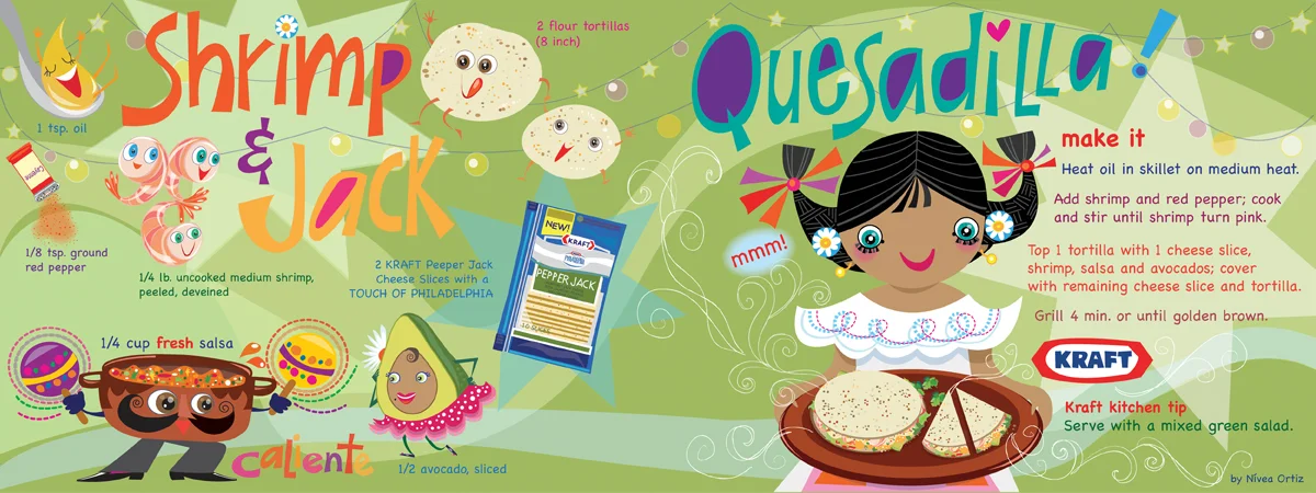 Shrimp & Jack Quesadilla Recipe.