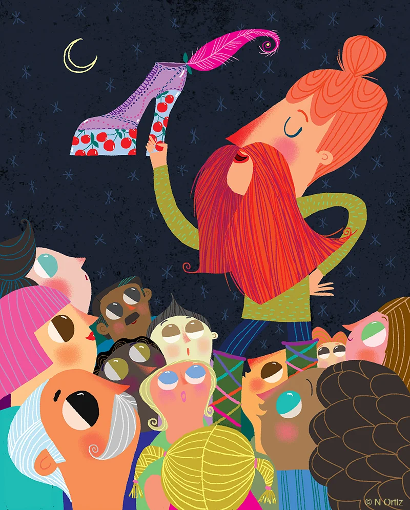 La Maravillosa Visita del Calzadísimo extranjero, children's book.