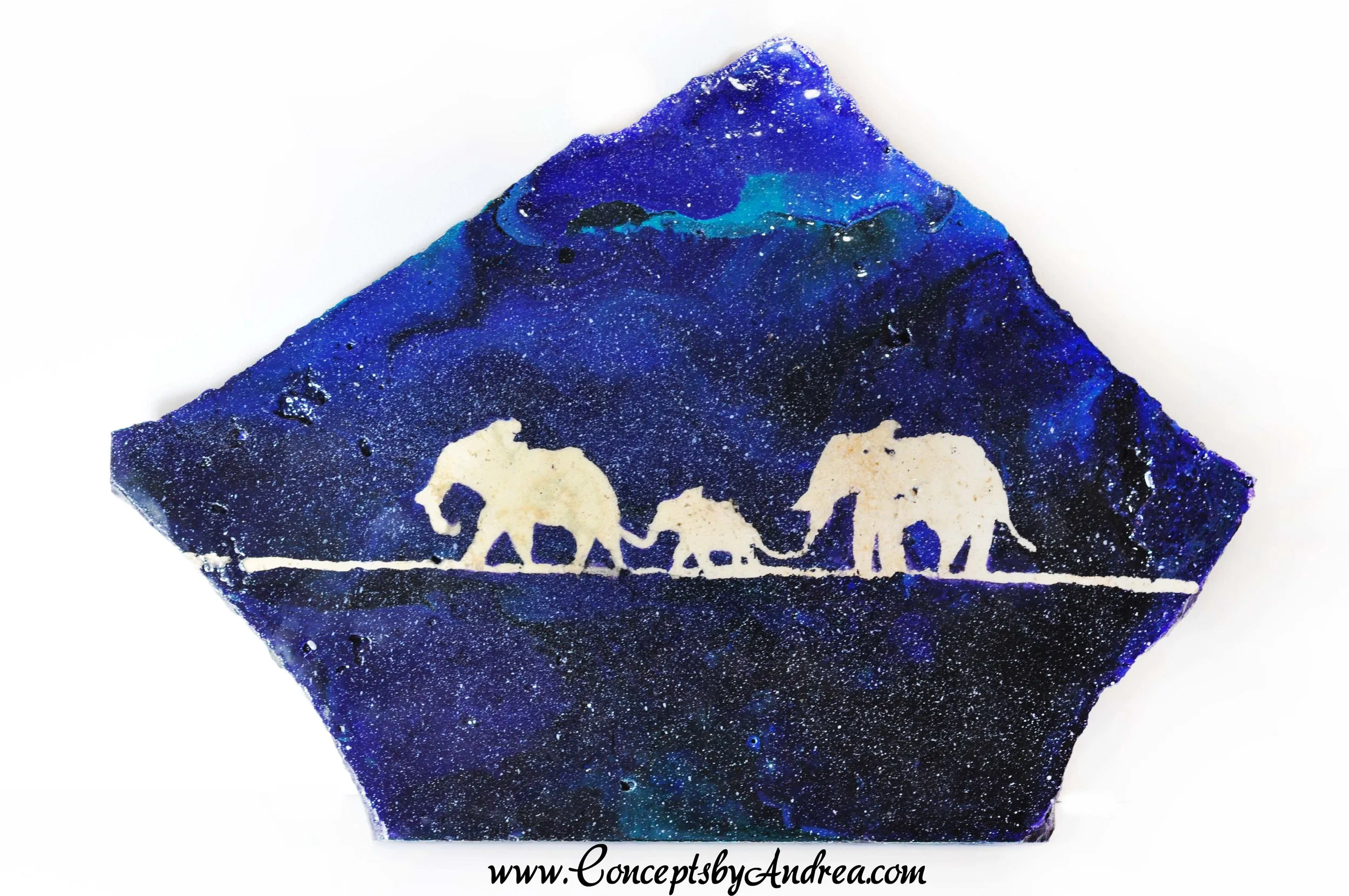 Elephant Trio Hanging Piece