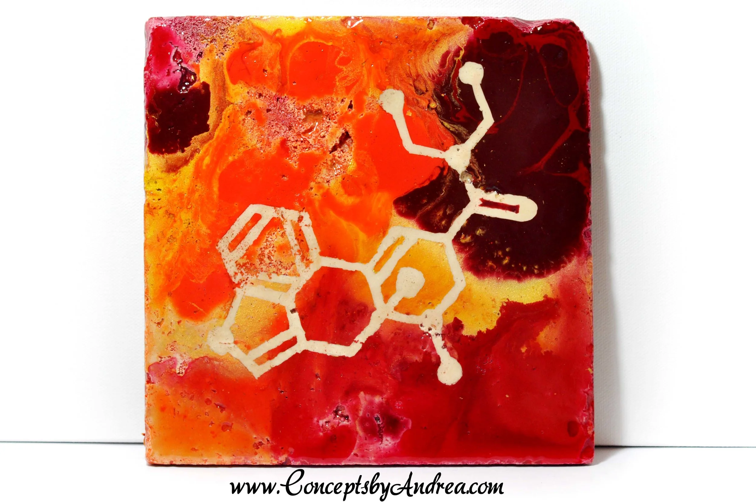 THC Molecule Hanging Tile