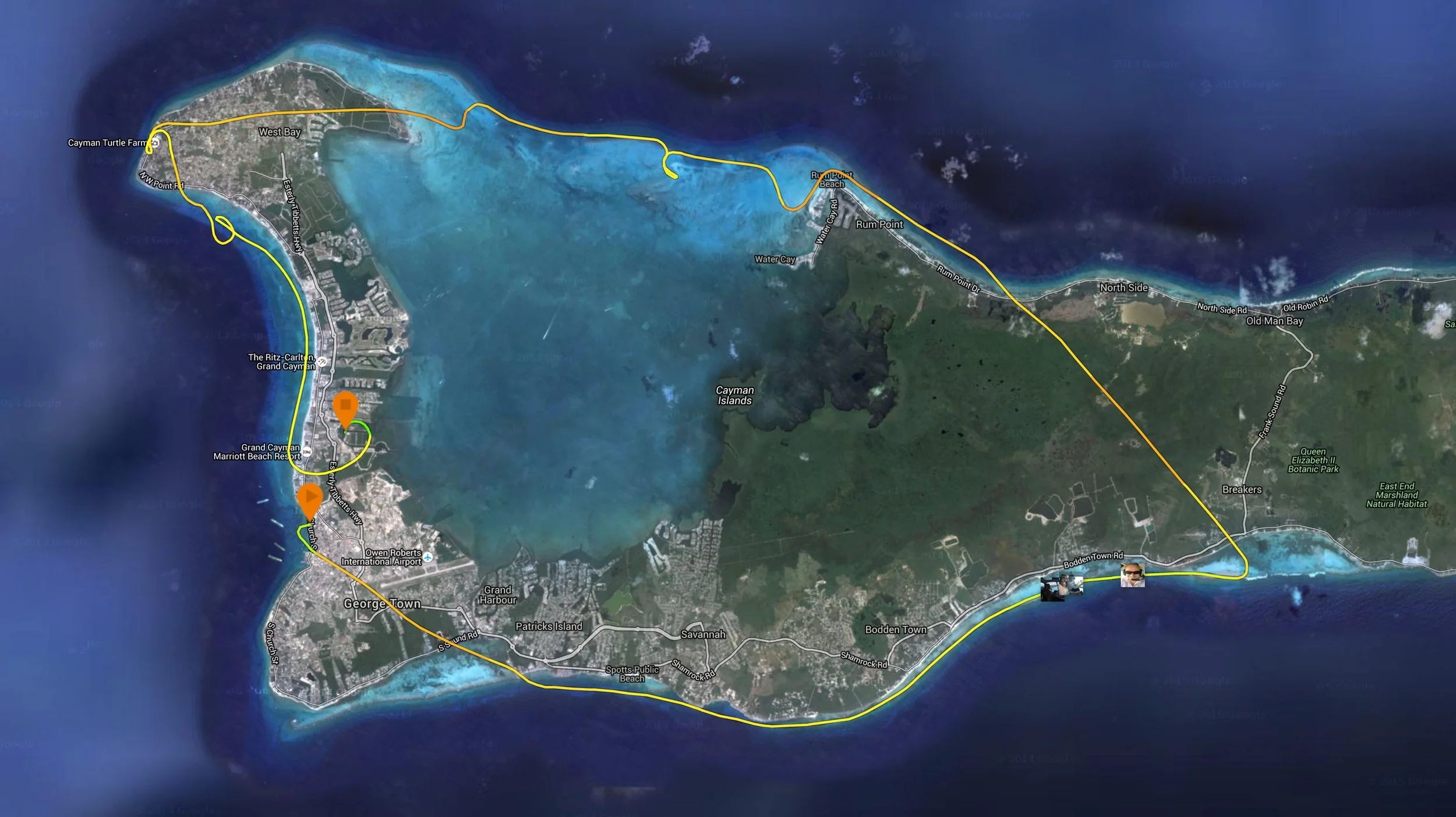 The flight path