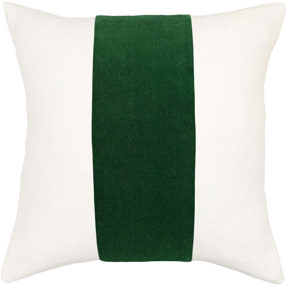 Ming Birch Emerald Stripe Pillow - $245
