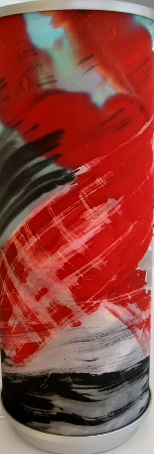  Red Abstract Lamp  $140 