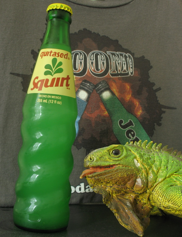 Twist later married this bottle of Squirt. Shortly thereafter a murder investigation began as the bottle had been drained of all life.
