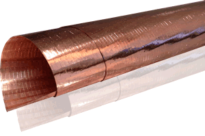 Copper Low-E Film. Laminated to a reinforcing scrim.