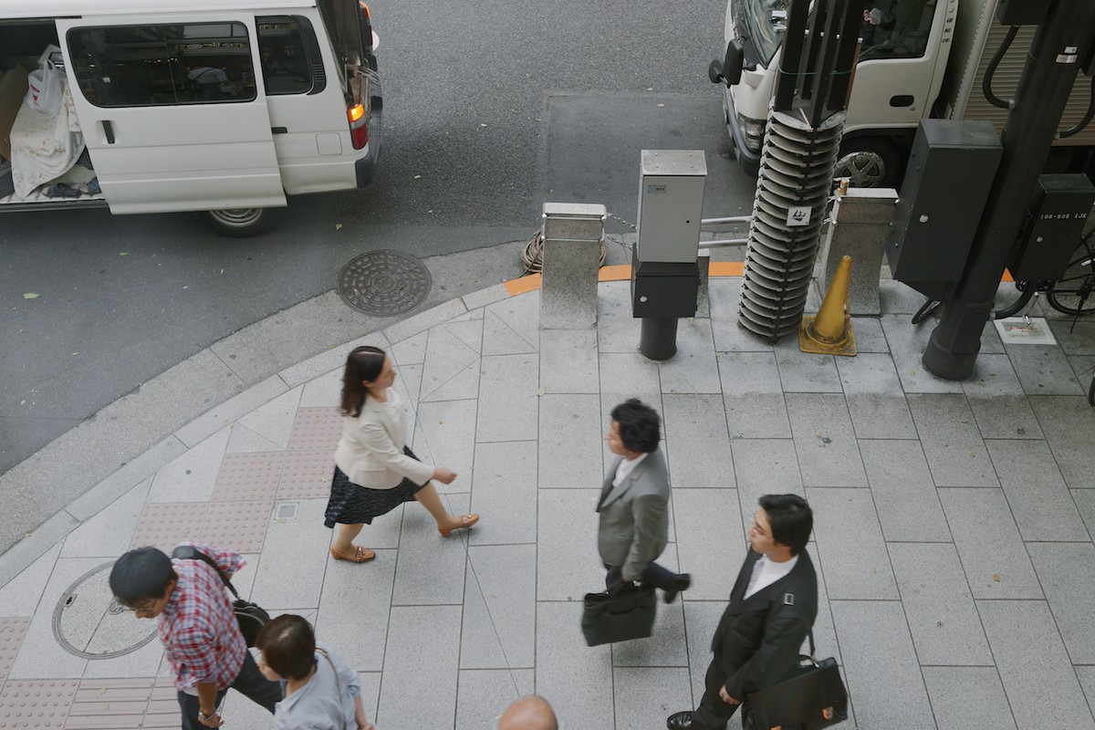 Ginza foot traffic. 