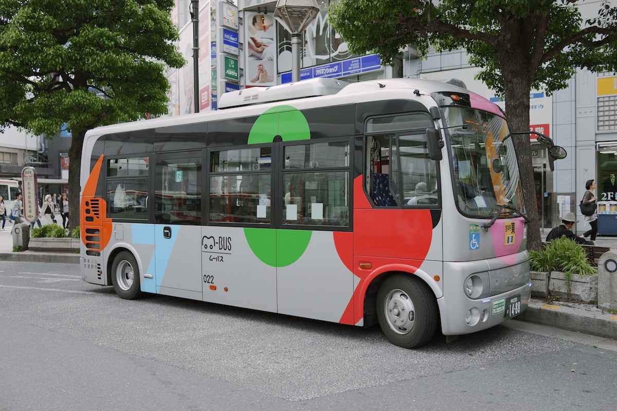 A super compact bus spotted at Kichijōji.
