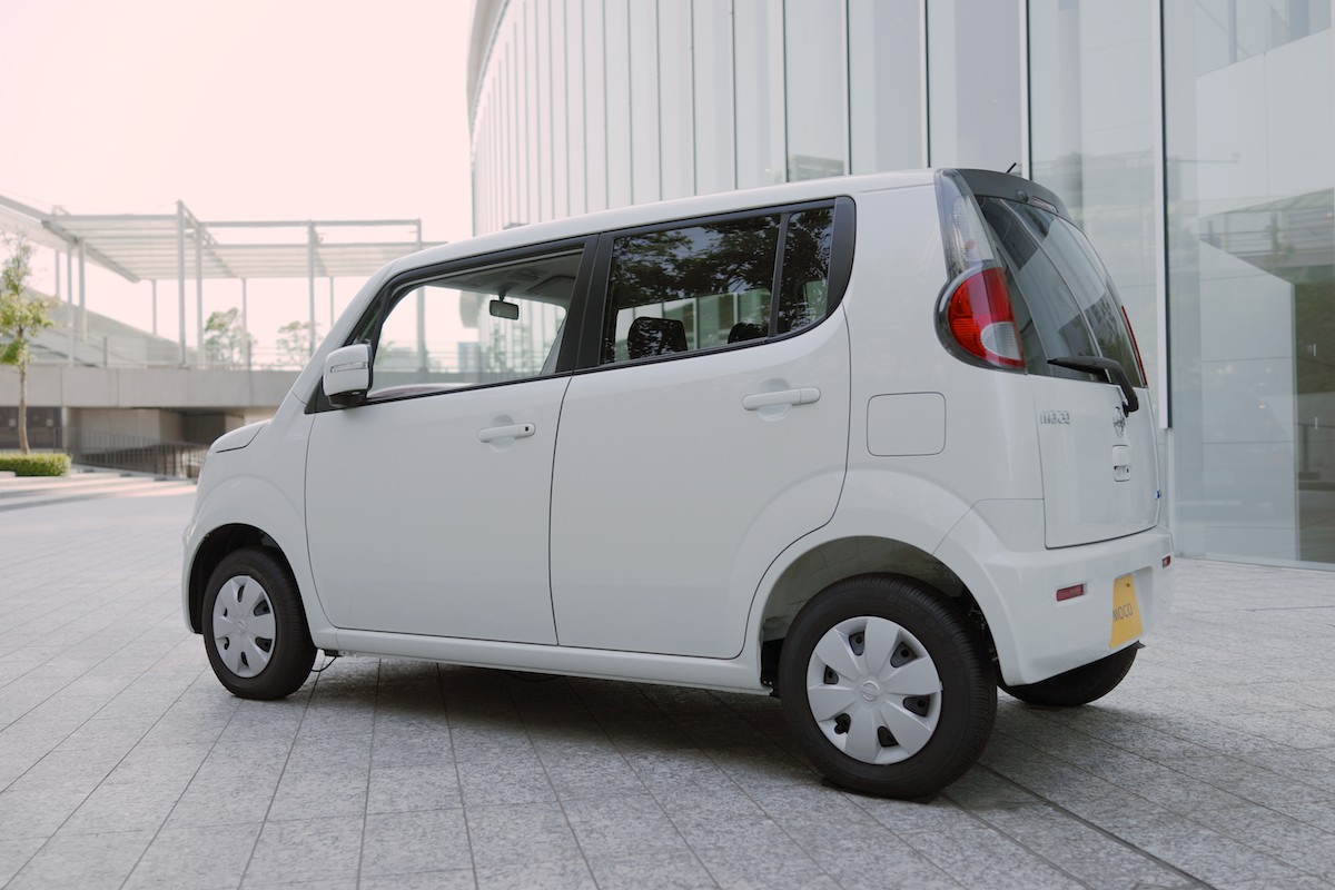 A "kei car" is a class of light vehicles restricted in size by government regulations.