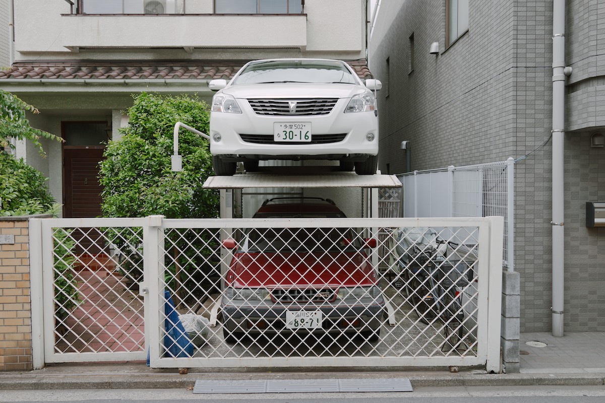 The Japanese double garage. Spotted in Kichijōji.
