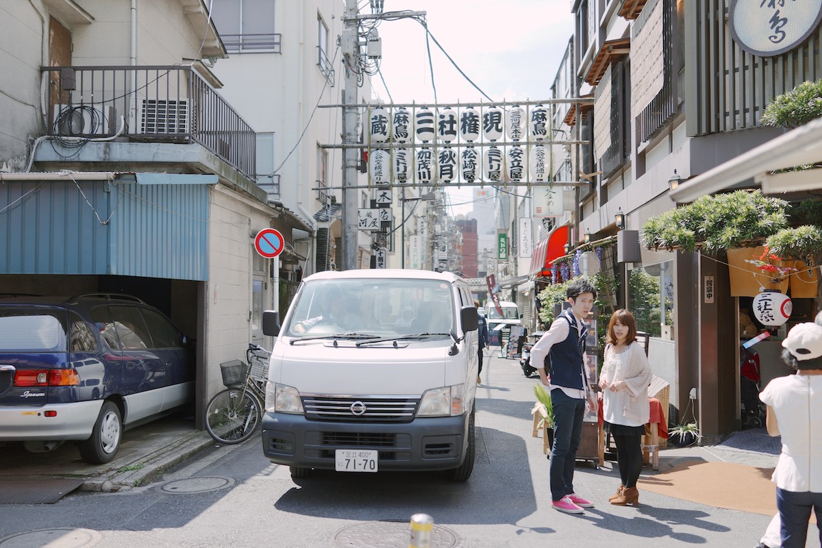 A backstreet of Nakamise.