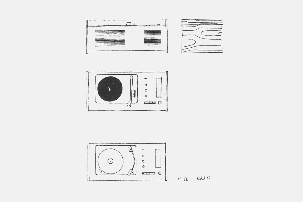 Sketches of the SK4 | 1956 | Dieter Rams
