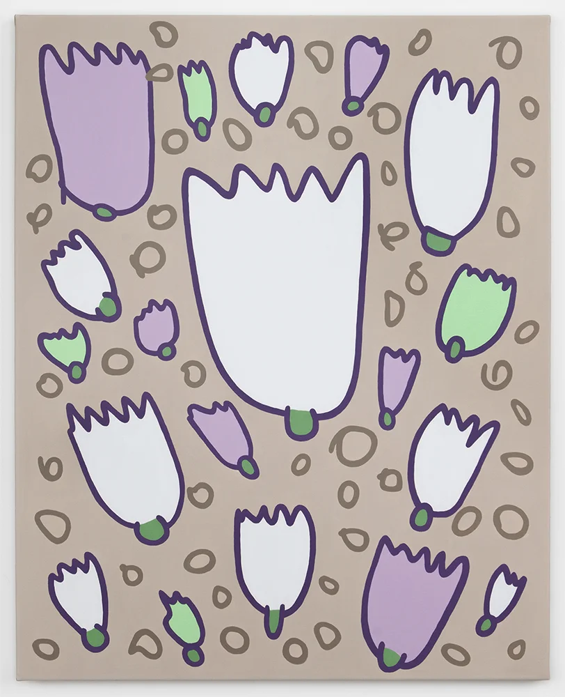 Emily Burns Filter Bubble, 2016 Flashe and acrylic on canvas 30 x 24 inches