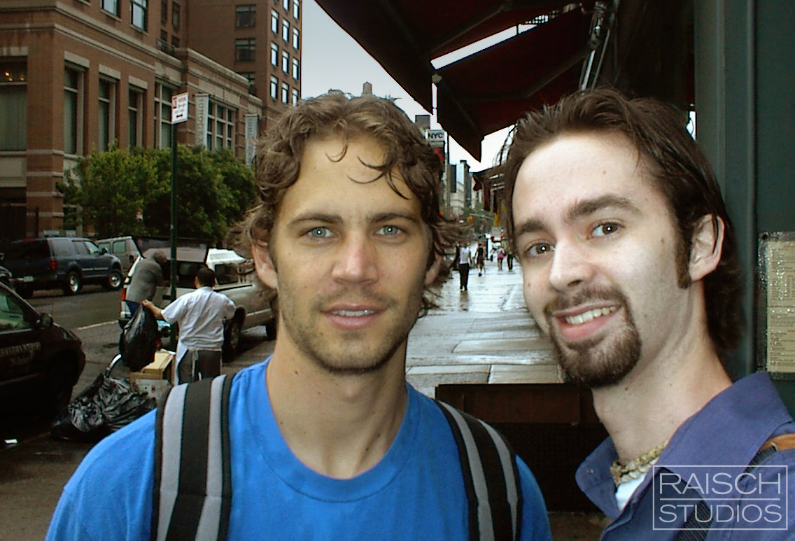 Paul Walker and Michael Raisch seen in Chinatown New York City, June 12, 2002