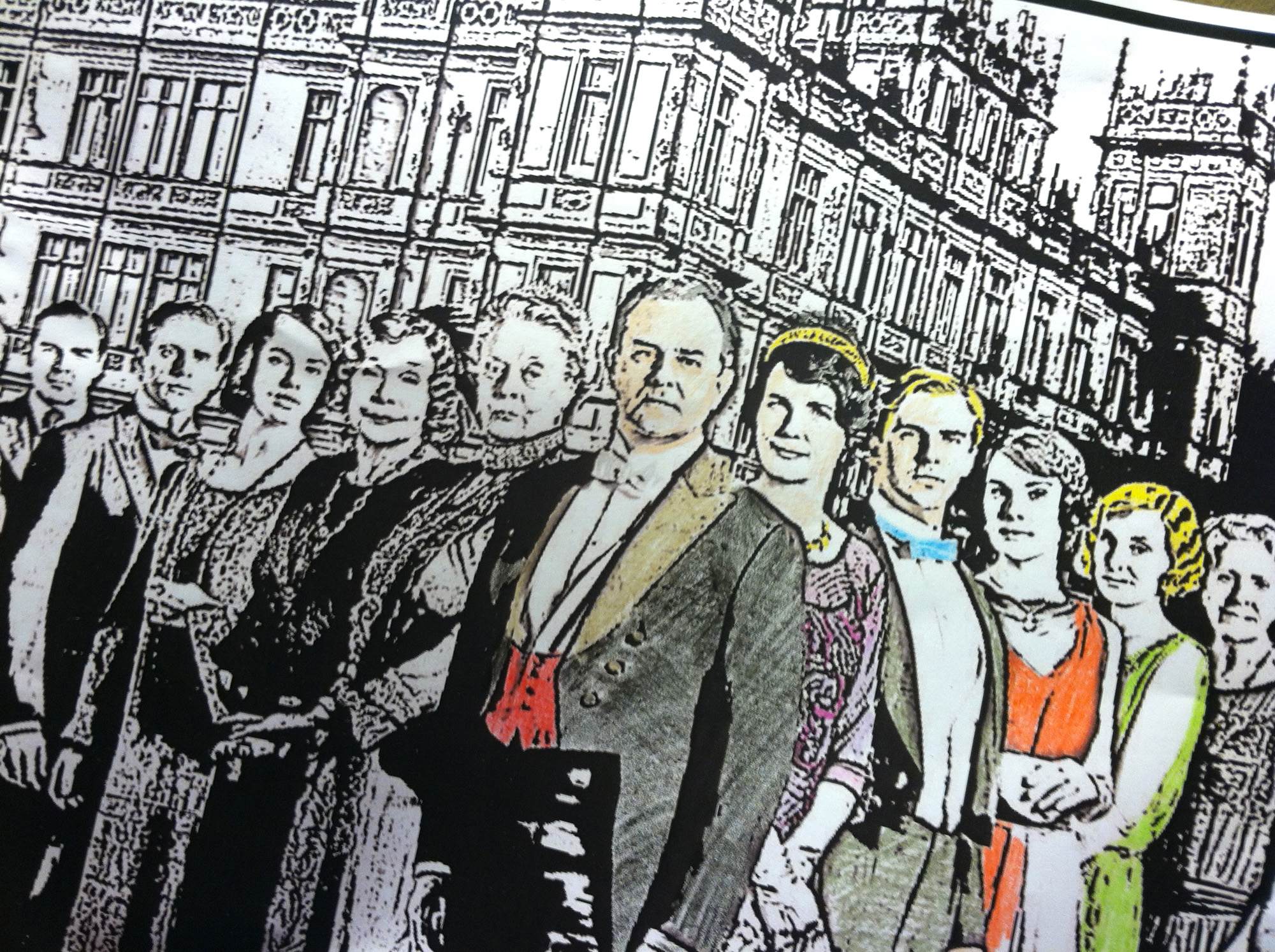 Downton Abbey coloring pages for our 2yo birthday .