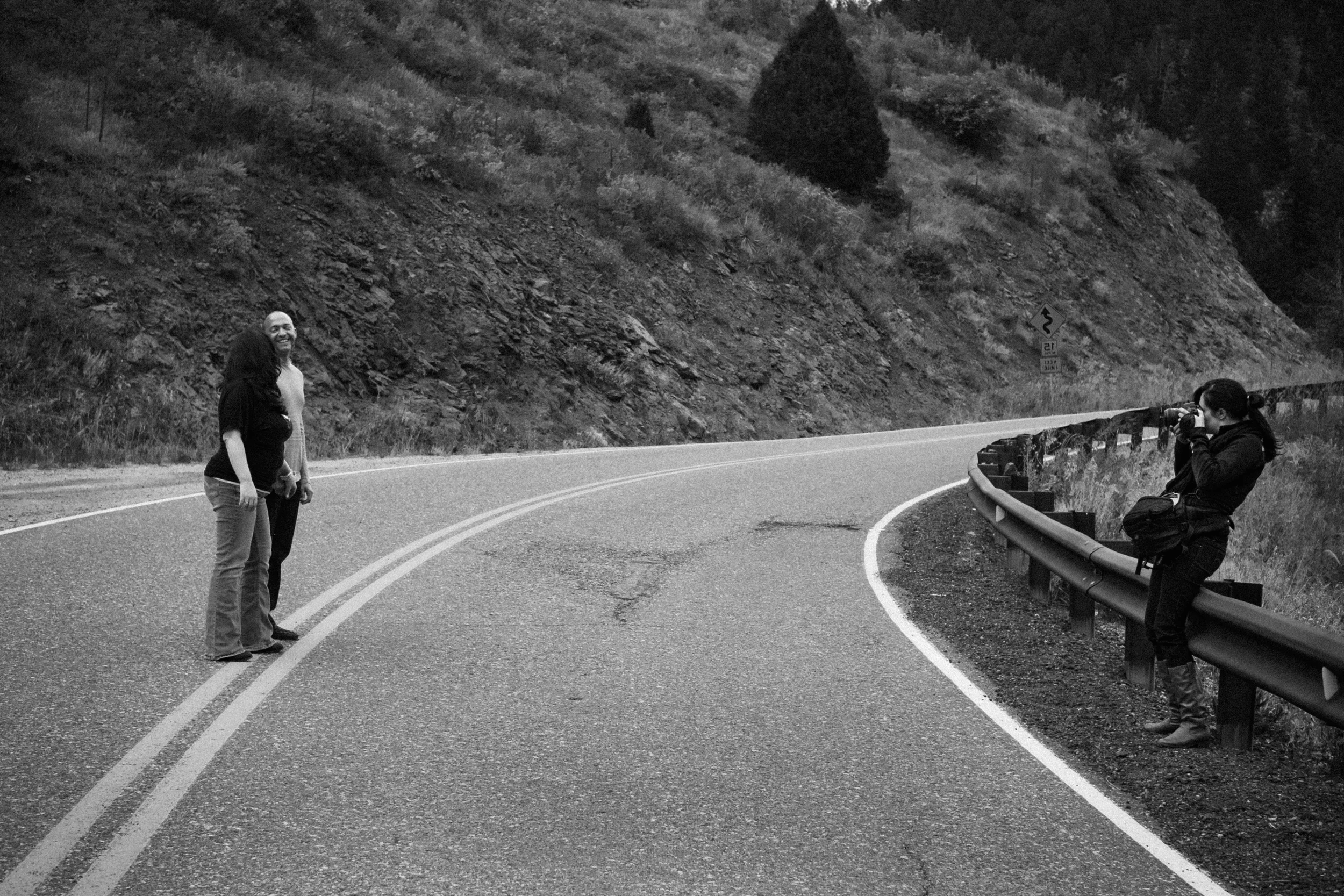 Me Photographing my friends Patti and Aaron in Golden Gate Canyon State Park last fall.