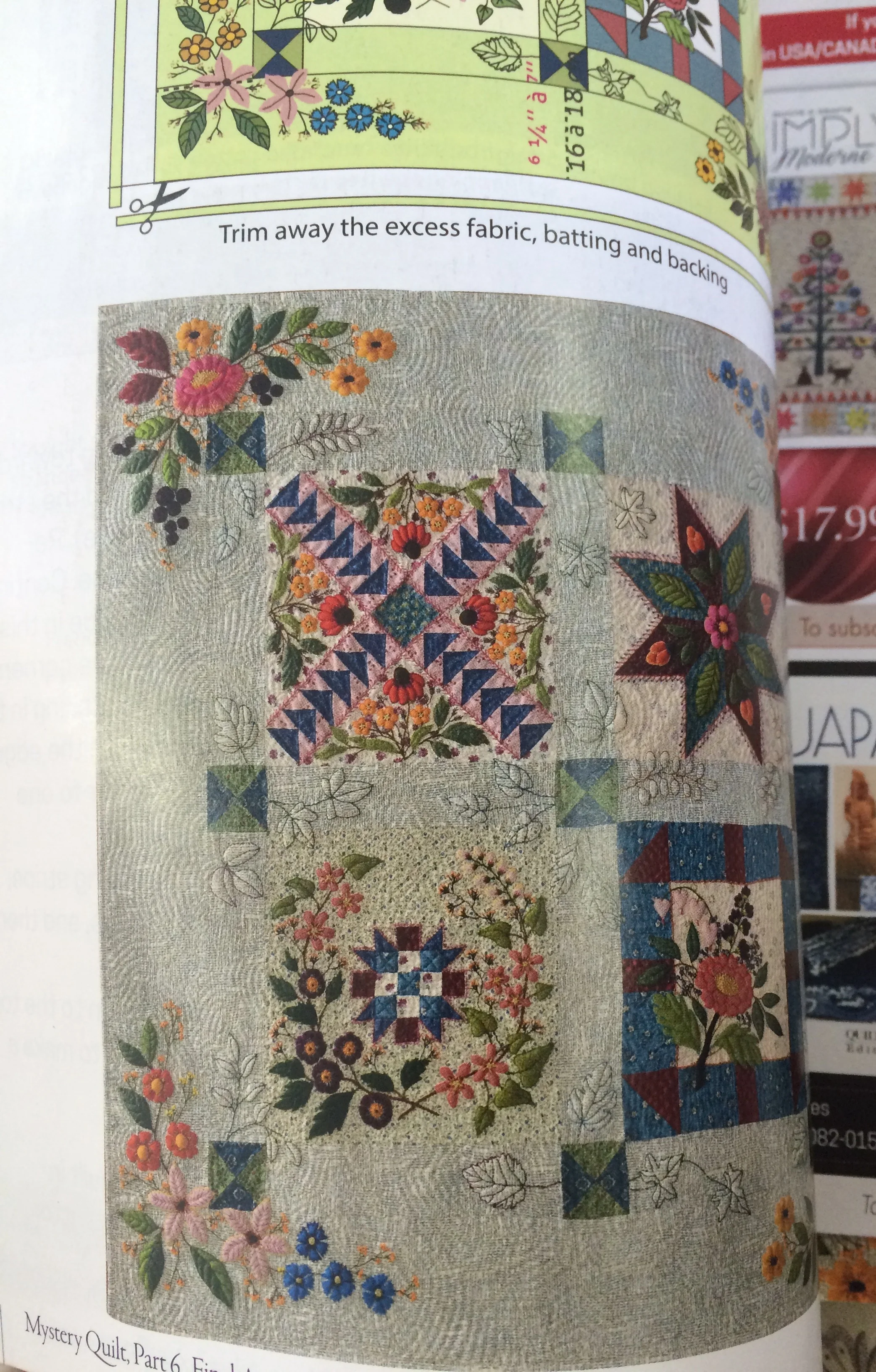 A picture of Quitmania's mystery quilt, gorgeous!